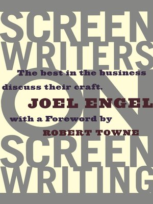 cover image of Screenwriters on Screen-Writing